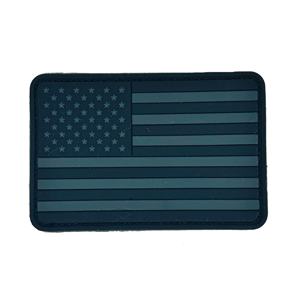 US Flag - Rounded Corners - 2"x3" PVC Patch (USA Made)