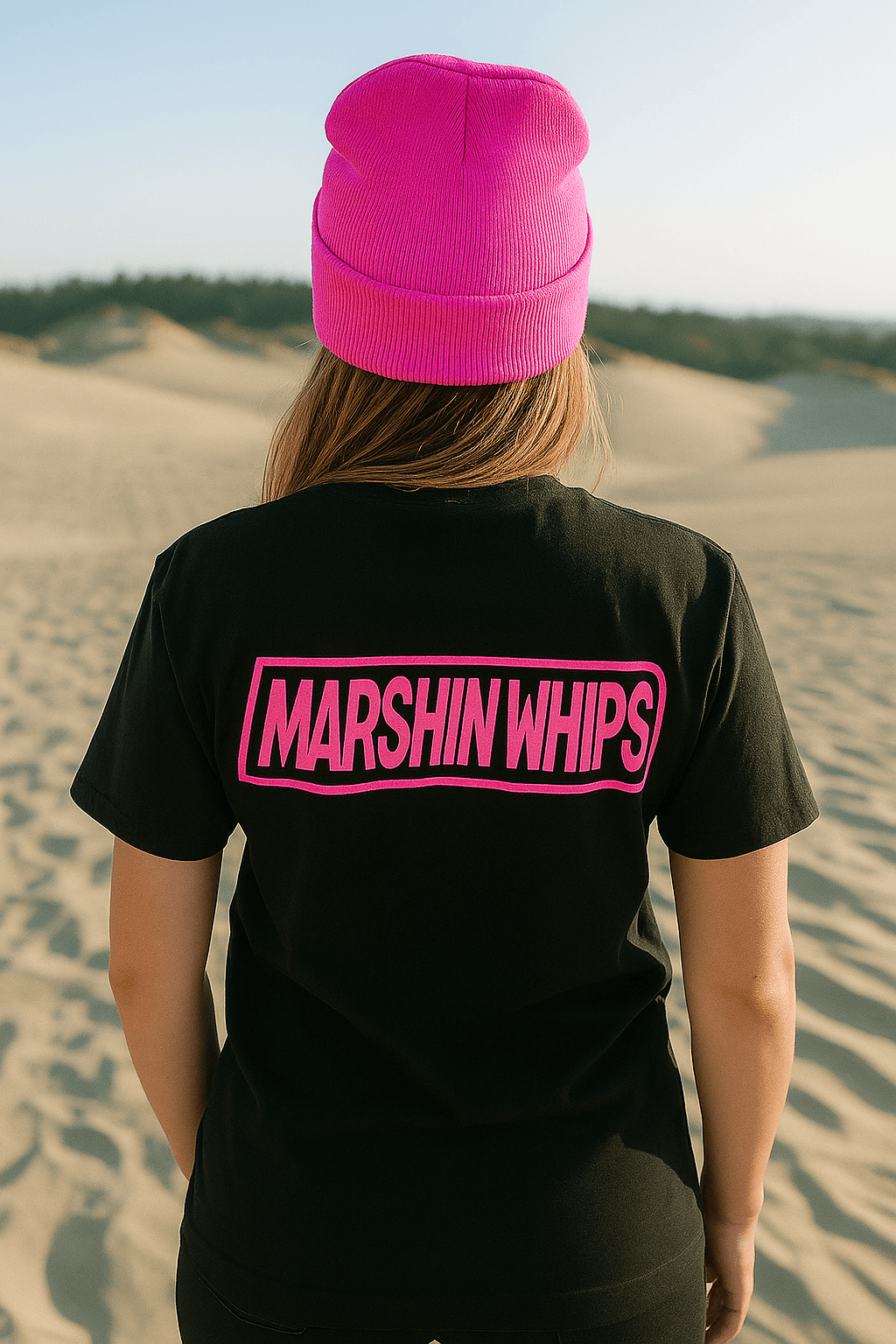 Black and Pink Glow-in-the-Dark T-Shirt