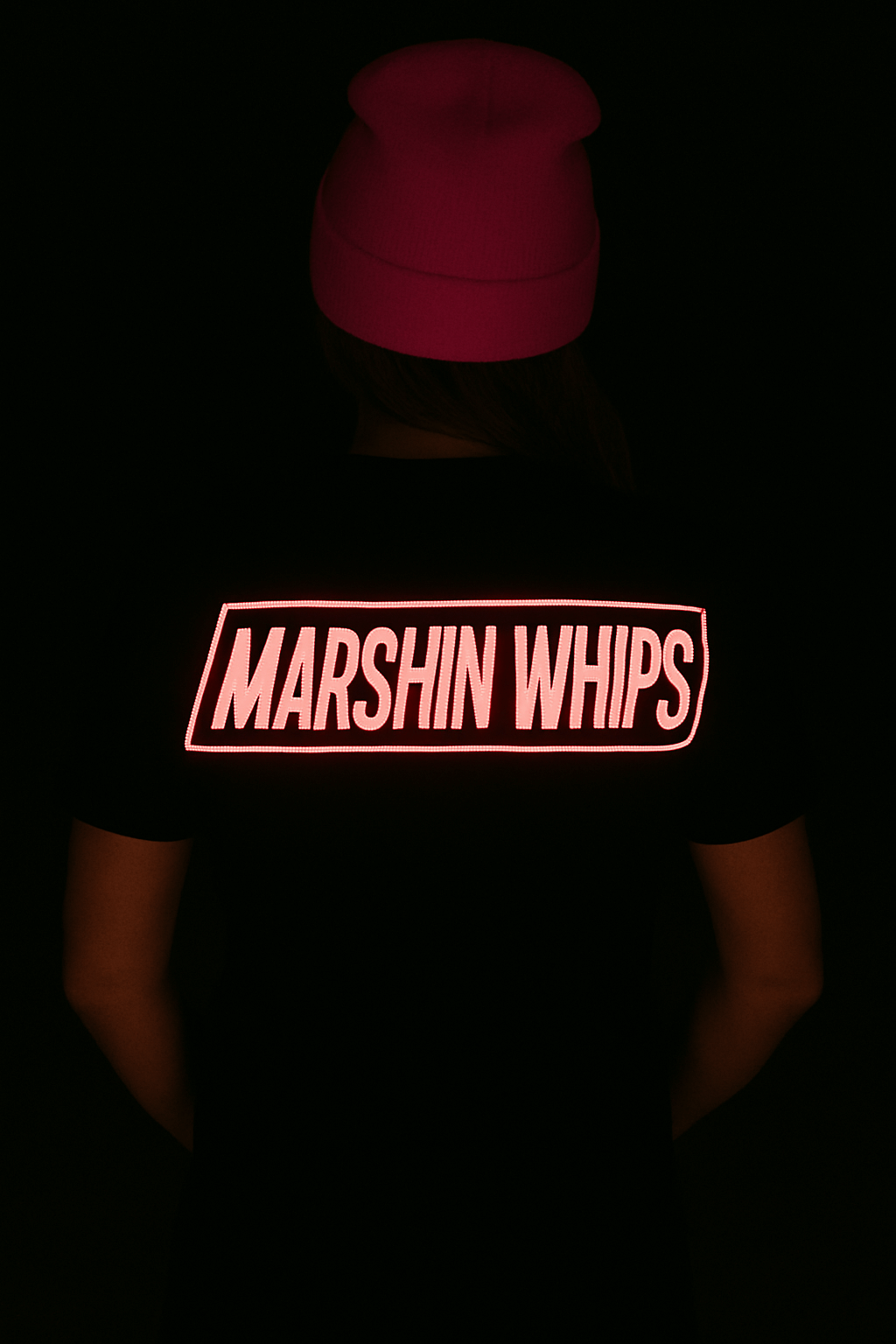 Black and Pink Glow-in-the-Dark T-Shirt