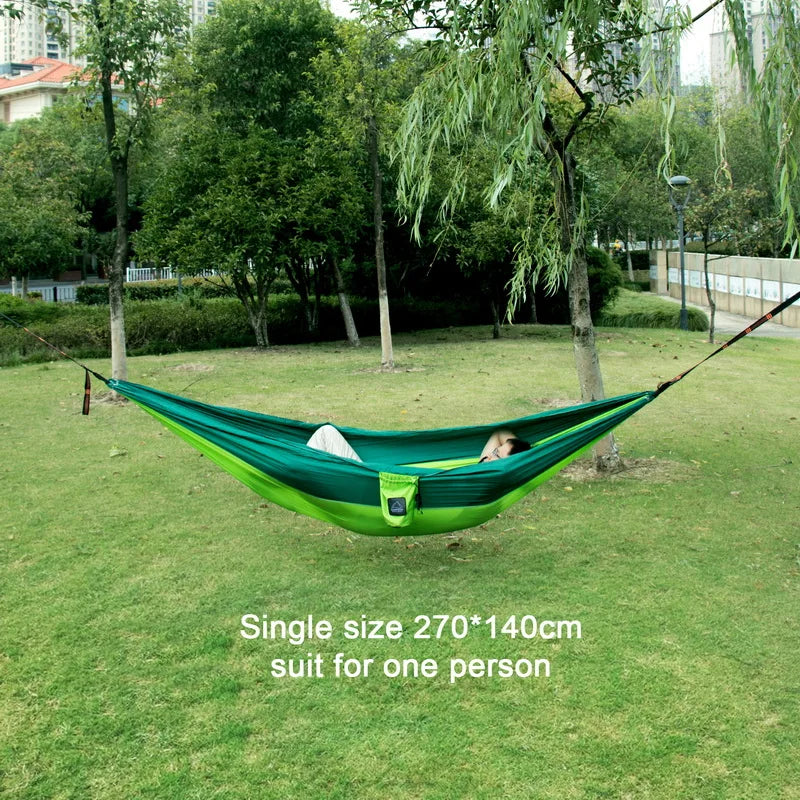 Portable Nylon Parachute Camping Hammock-1