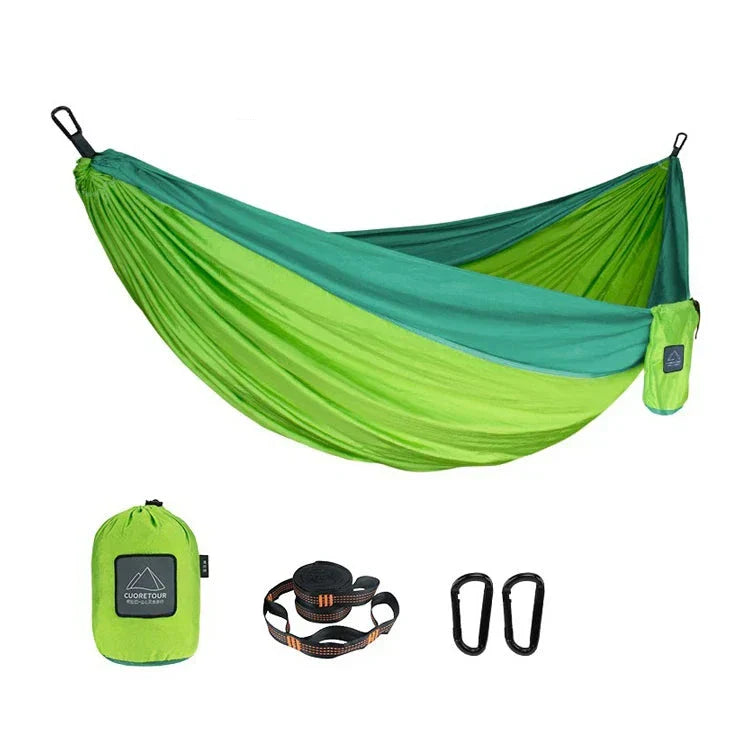 Portable Nylon Parachute Camping Hammock-0