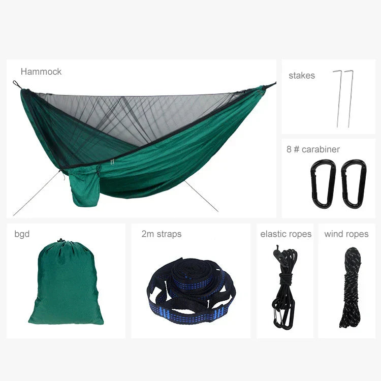 Camping Hammock with Net (290x140cm)-1