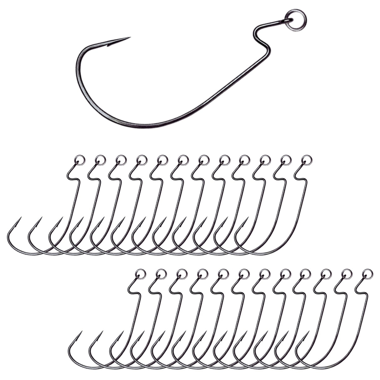 Reaction Tackle Ringed EWG Hooks - 25 Pack