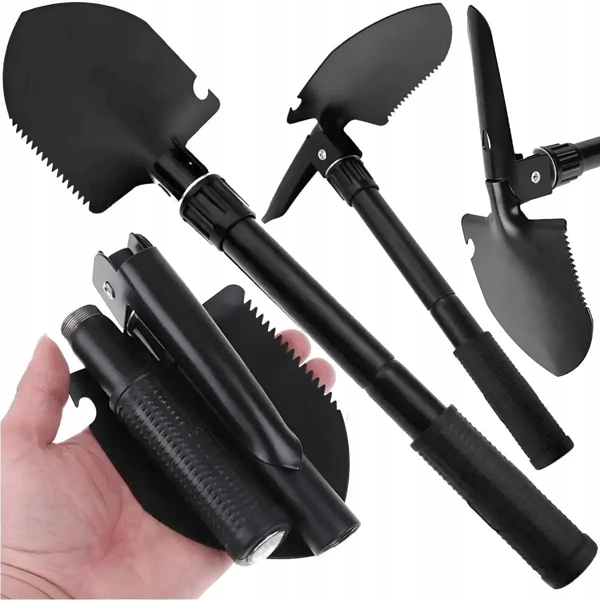 Multifunctional Military Folding Shovel Outdoor Tool Kit-1