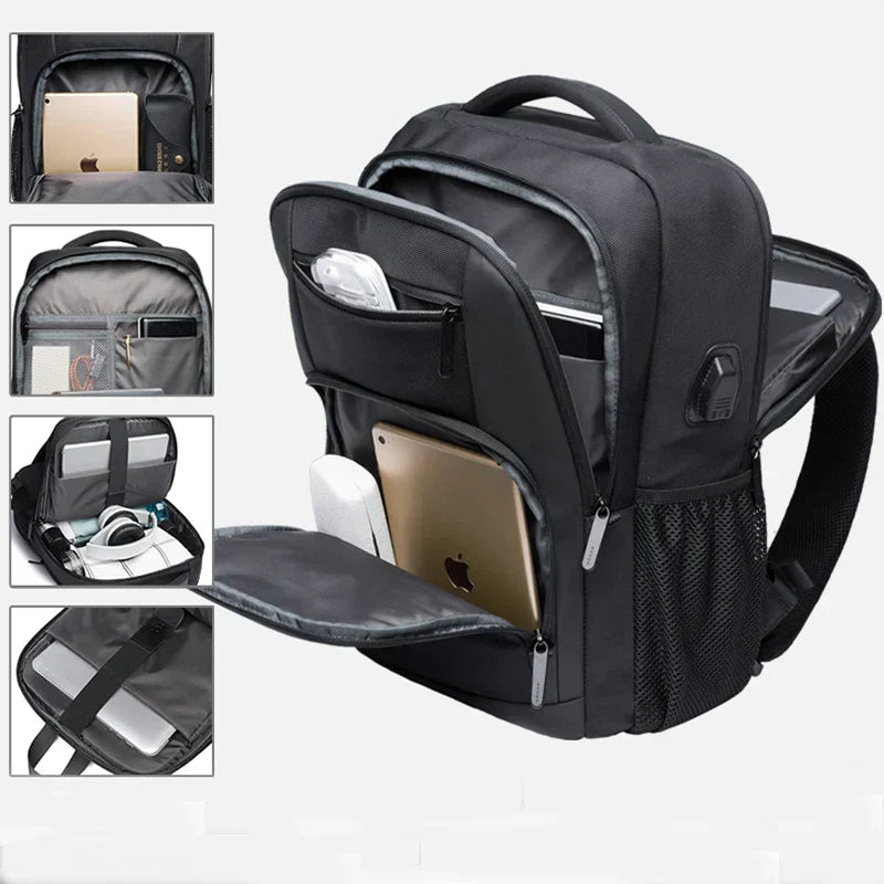 Men's Tactical Business Travel Backpack-3