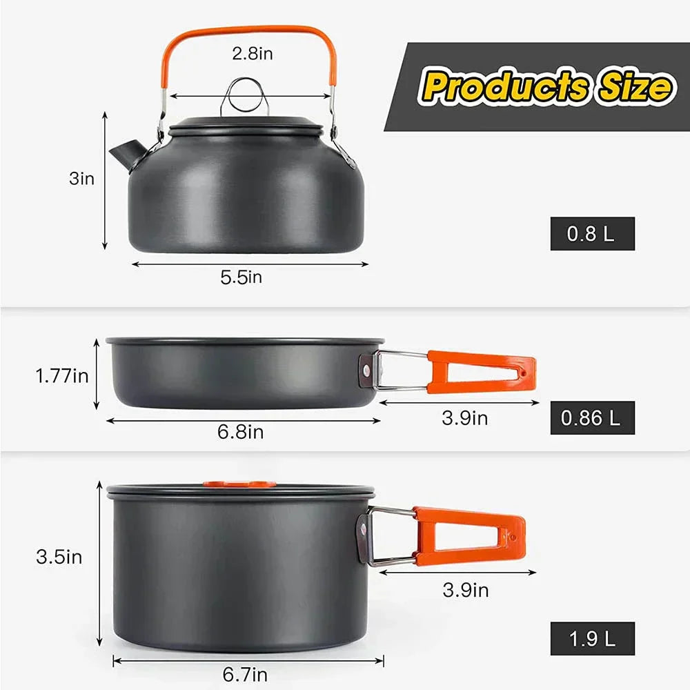 Outdoor Camping Cooking Set-3