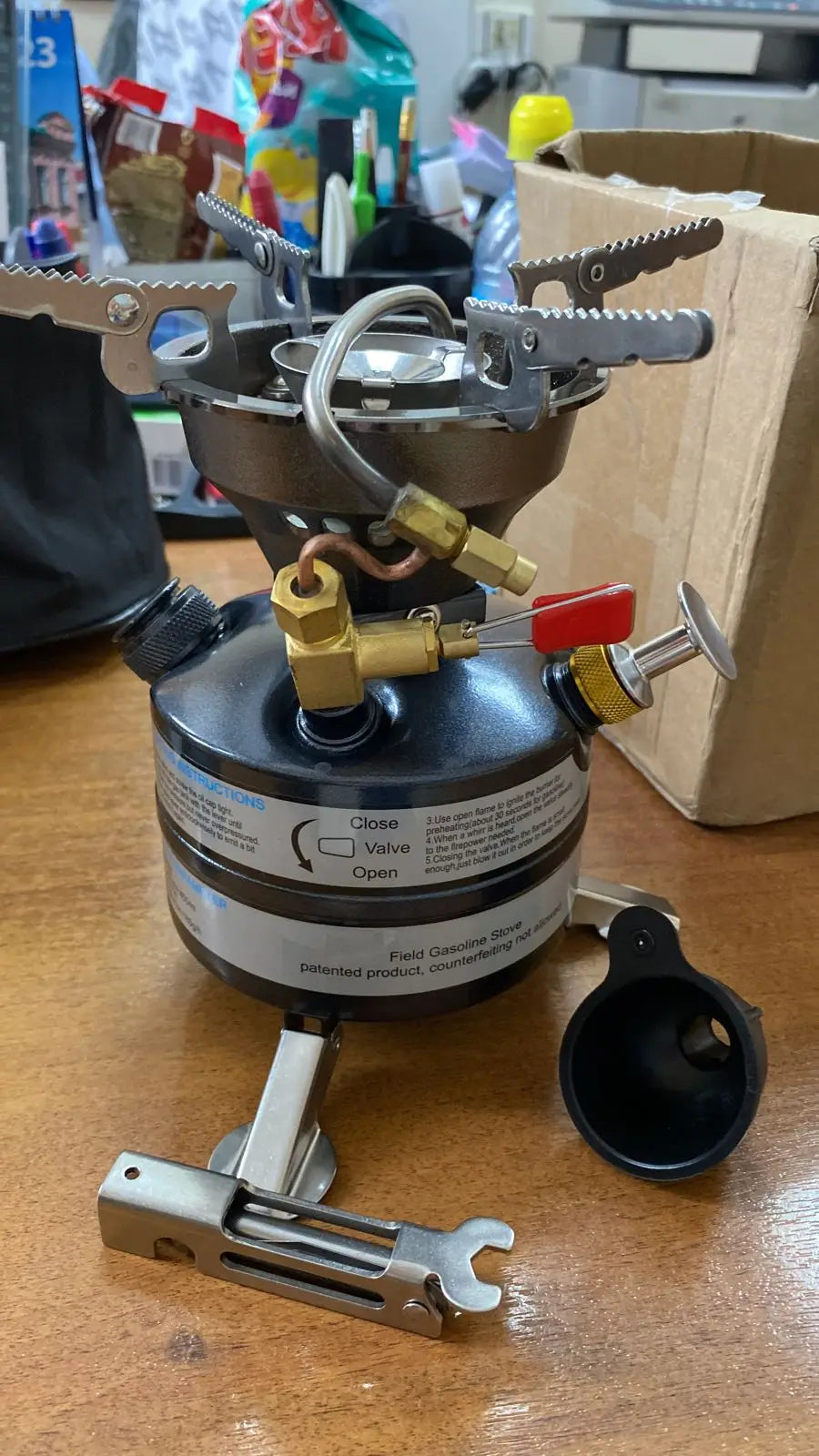 Portable Camping Gasoline Stove Black-1