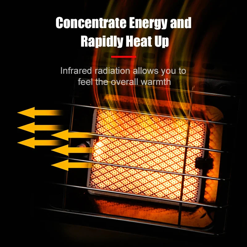 Portable 1500W Butane Tent Infrared Outdoor Space Heater Khaki-1