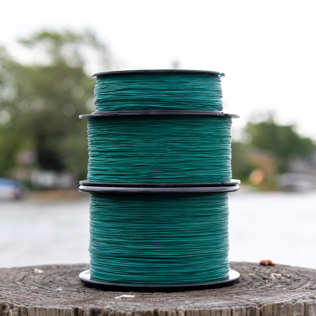 Reaction Tackle Braided Fishing Line - NO FADE Moss Green - NEW