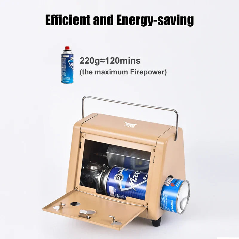 Portable 1500W Butane Tent Infrared Outdoor Space Heater Khaki-4