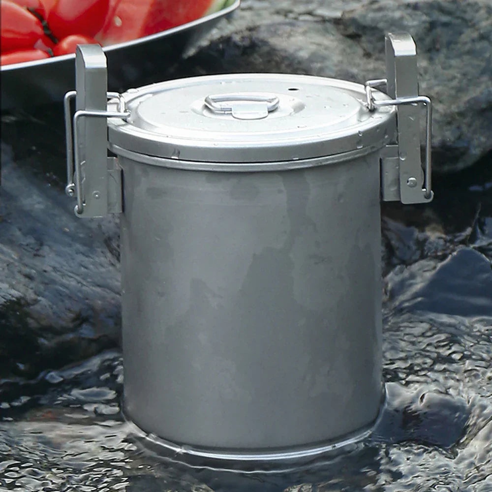 Camping Stainless Steel Cookware Pot-2
