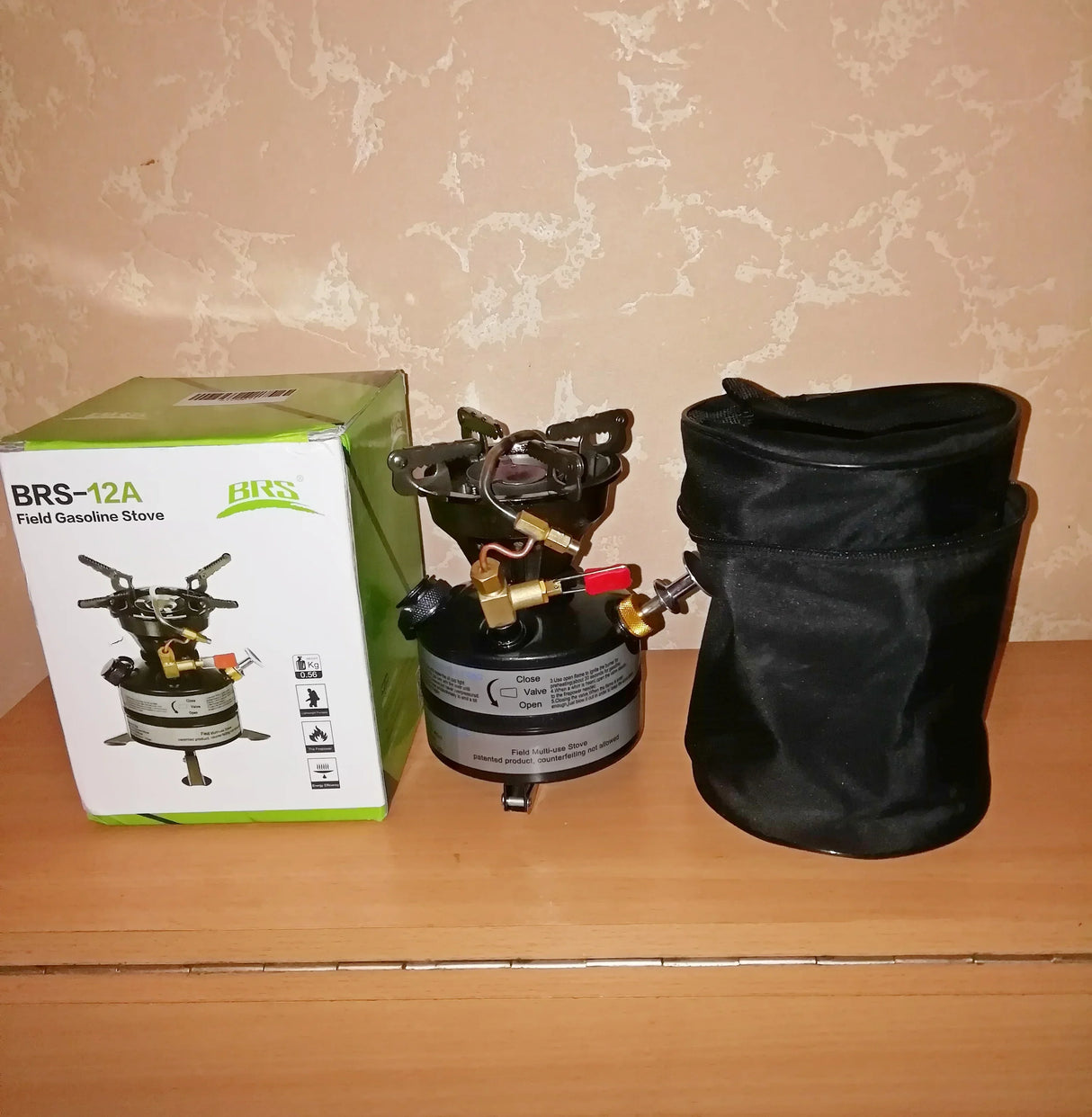 Portable Camping Gasoline Stove Black-2