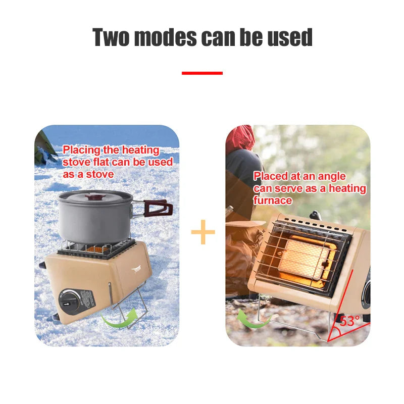 Portable 1500W Butane Tent Infrared Outdoor Space Heater Khaki-3