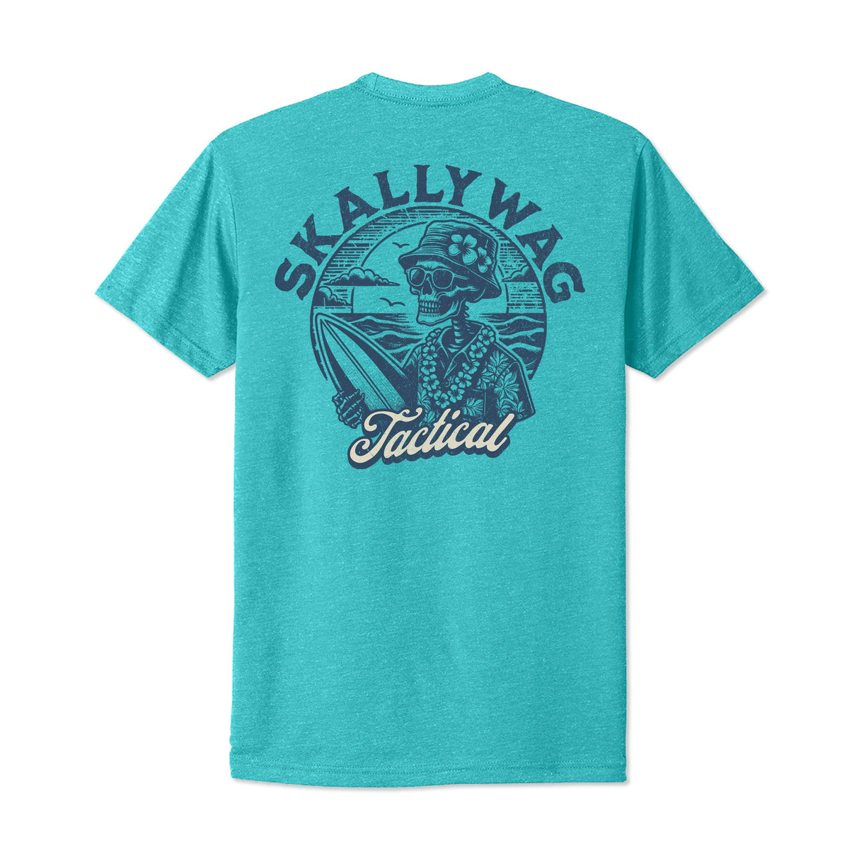 Skallywag Surf's Up Tee - Bondi Blue-0