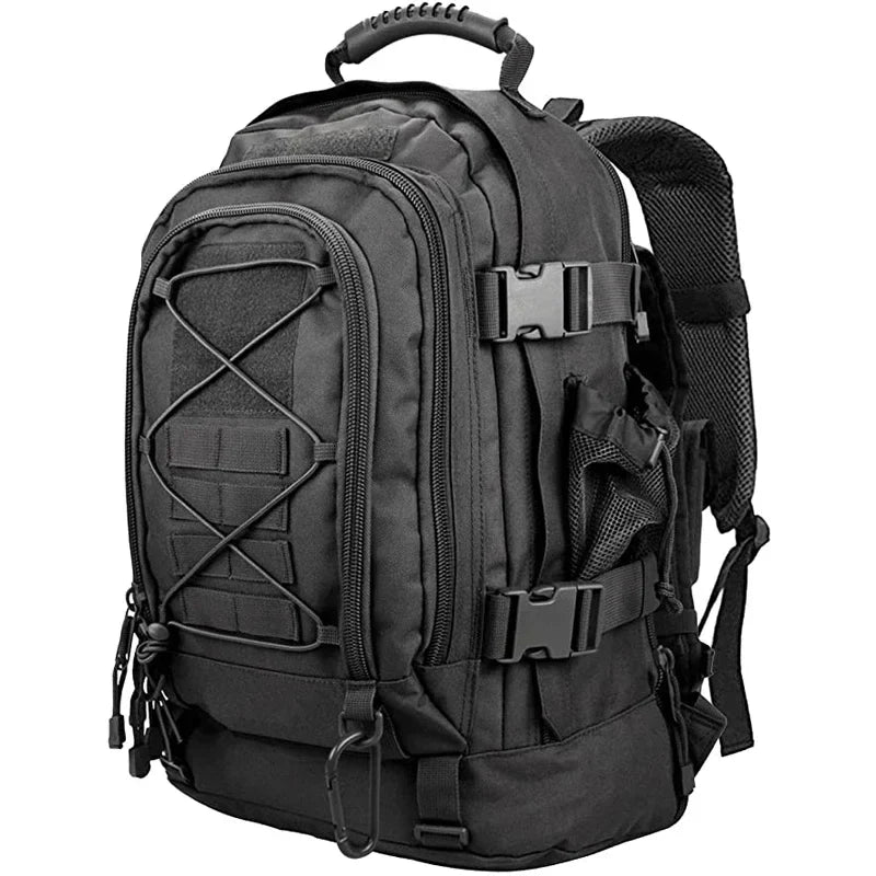 Tactical MOLLE Backpack Heavy-Duty Rucksack Black-0