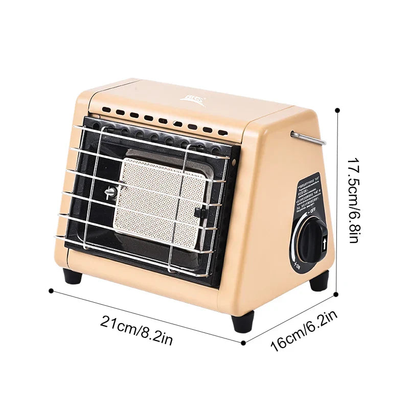 Portable 1500W Butane Tent Infrared Outdoor Space Heater Khaki-2