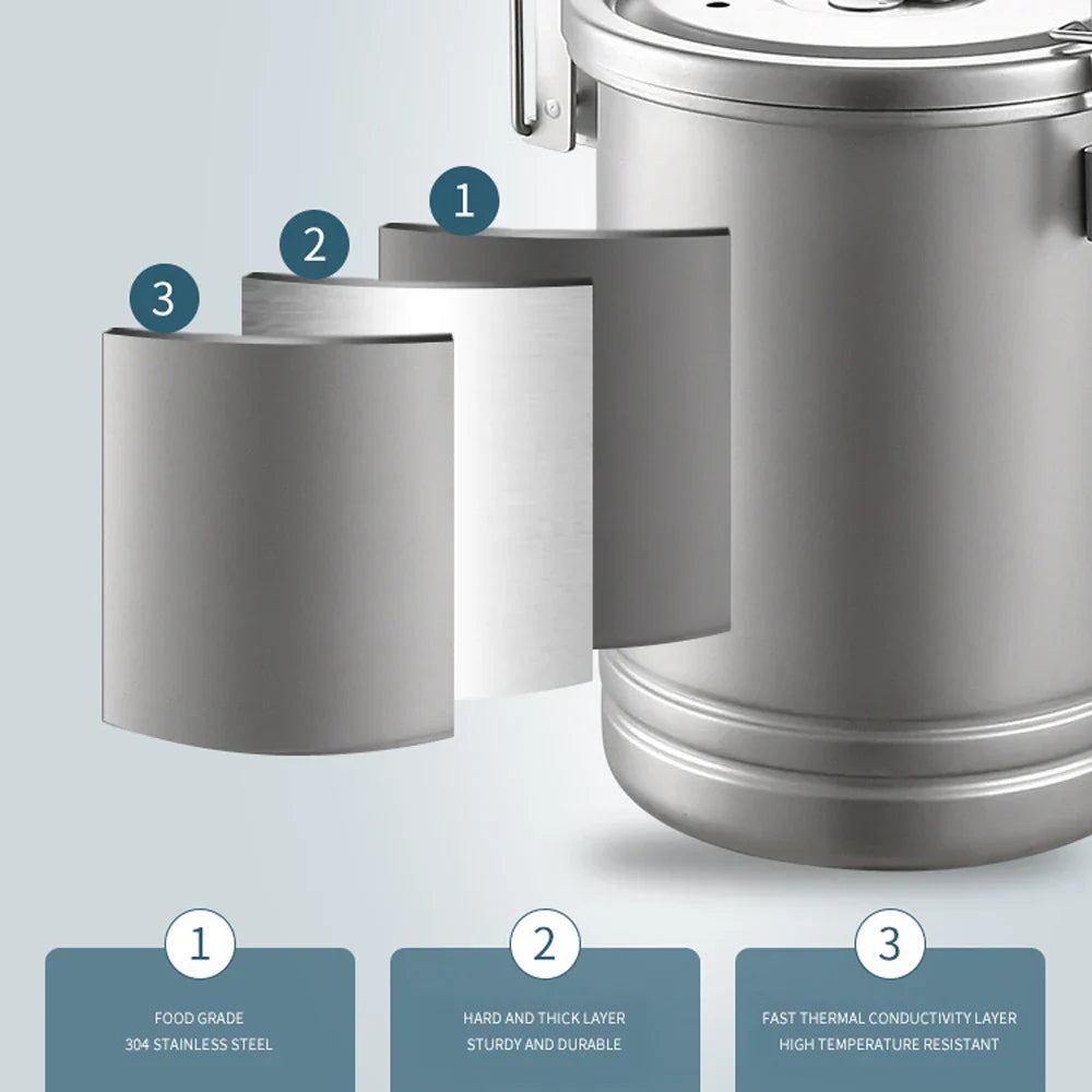 Camping Stainless Steel Cookware Pot-4