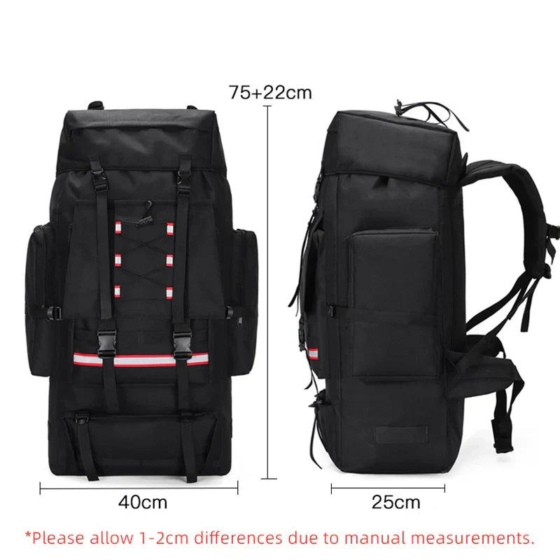 Tactical Hiking Backpack Molle Rucksack Black-1