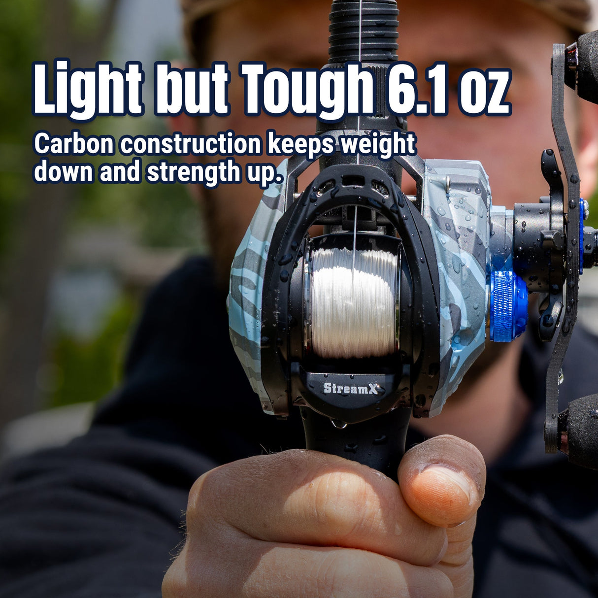 Reaction Tackle Baitcasting Fishing Reel- StreamX Edition- 7.5:1 gear ratio - NEW