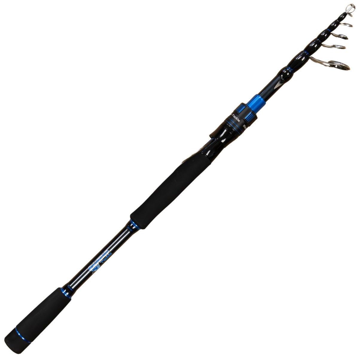 Reaction Tackle Telescopic Spinning Rod – Carbon Travel Fishing Rod – Collapsible Rod for Freshwater and Saltwater - NEW