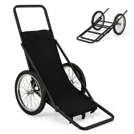 550 LBS Folding Deer Game Cart with Polyester Liner for Hunting-4