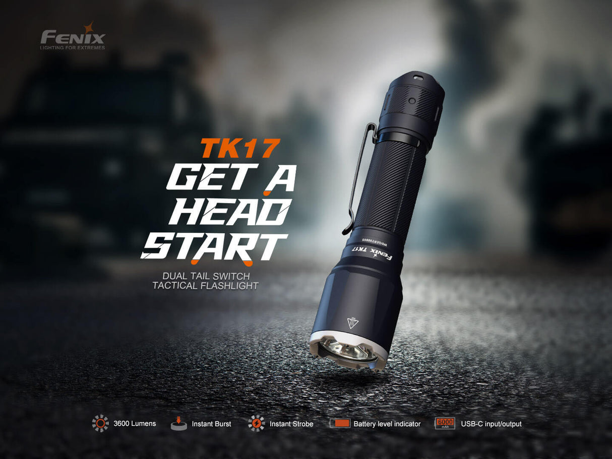 Fenix TK17 Dual Switch Flashlight 3600LM – Trail-Ready