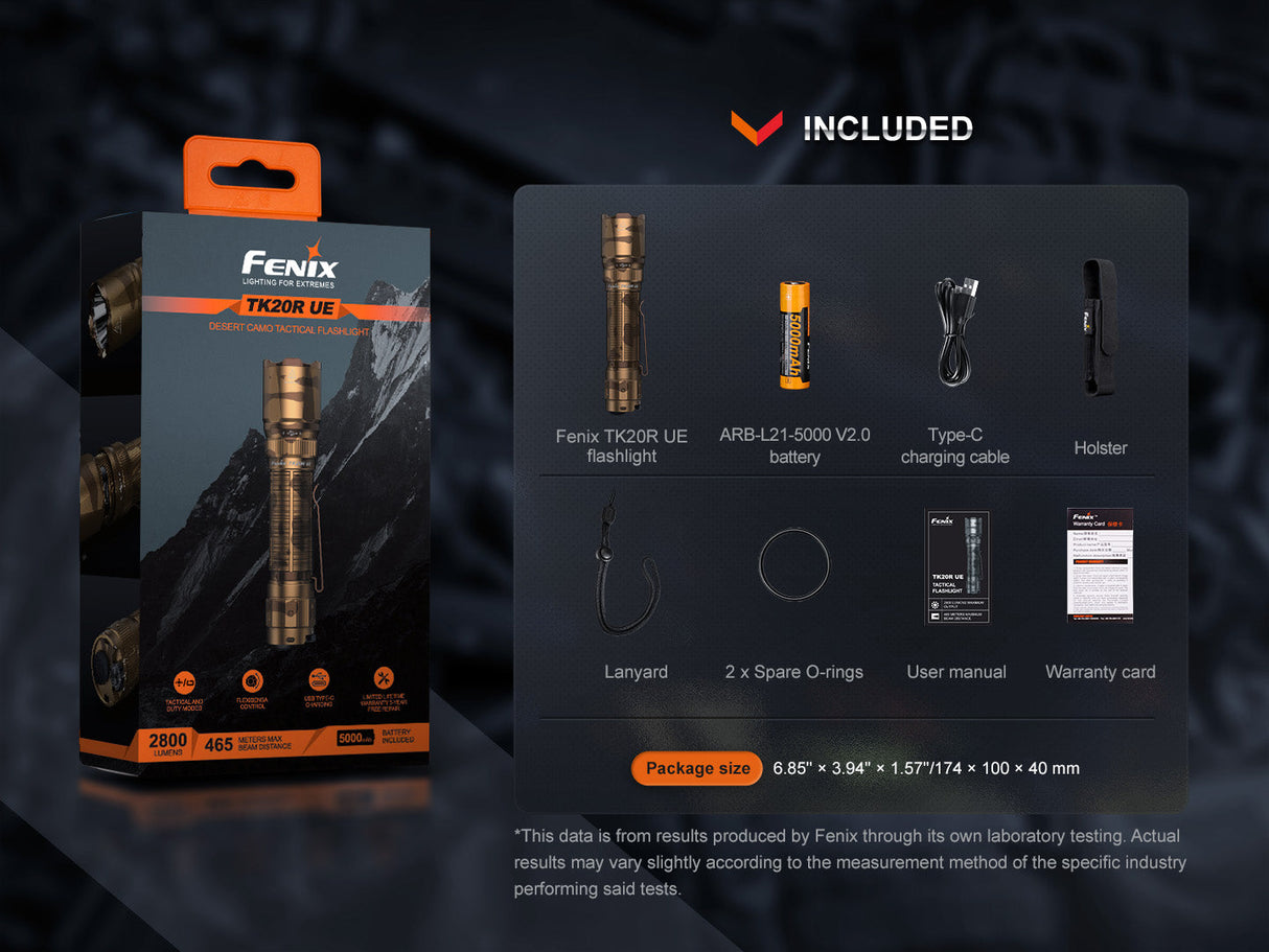 Fenix TK20R UE Tactical 2800 Lumens Adventure Ready