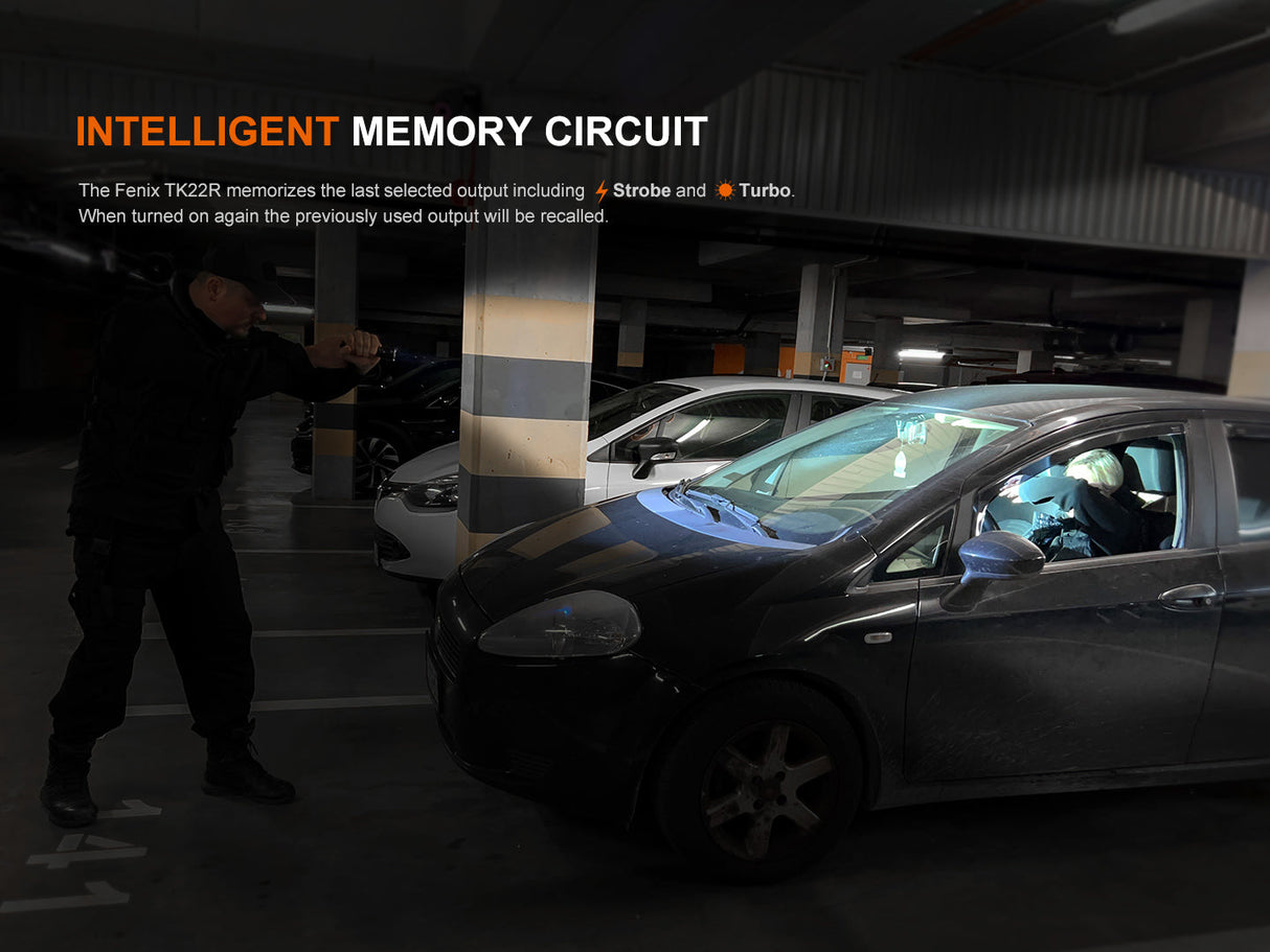 Fenix TK22R Rechargeable Flashlight - Adventure Ready