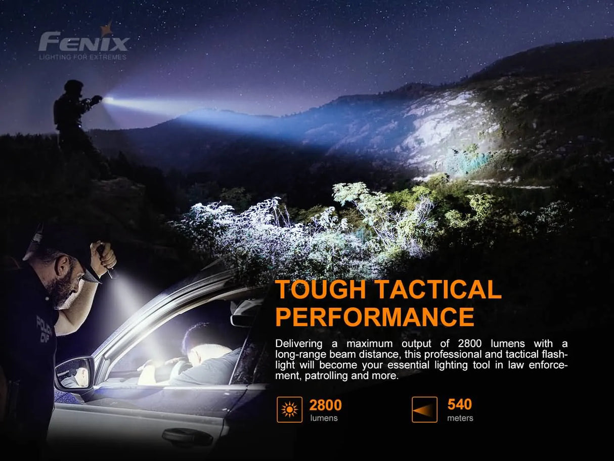 Fenix TK22 TAC Tactical Flashlight 2800 Lumens -Trail-Ready