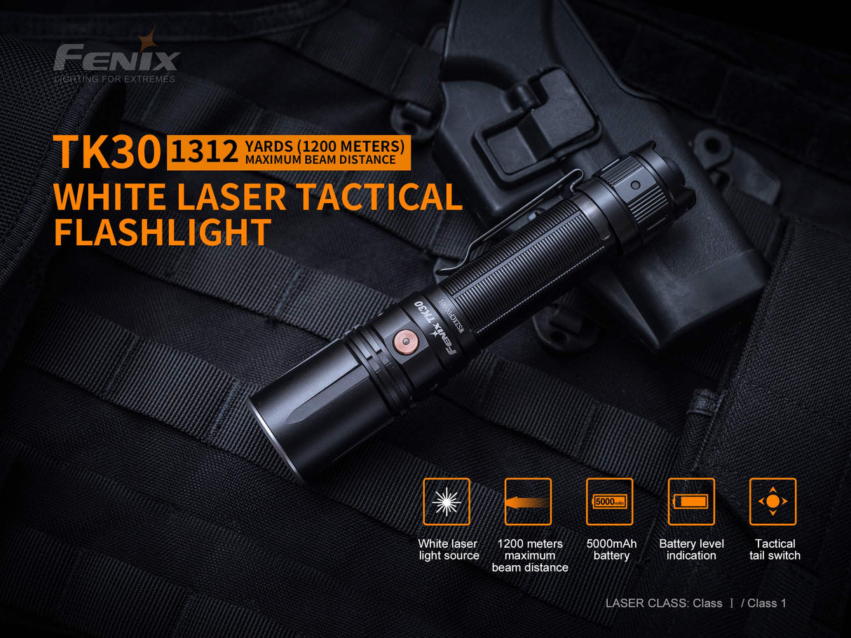 Fenix TK30 White Laser LED Flashlight – Adventure-Ready