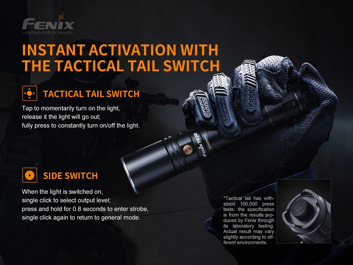 Fenix TK30 White Laser LED Flashlight – Adventure-Ready