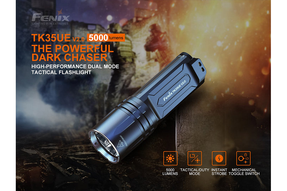 Fenix TK35UE V2.0 Flashlight 5000 Lumens Adventure Ready
