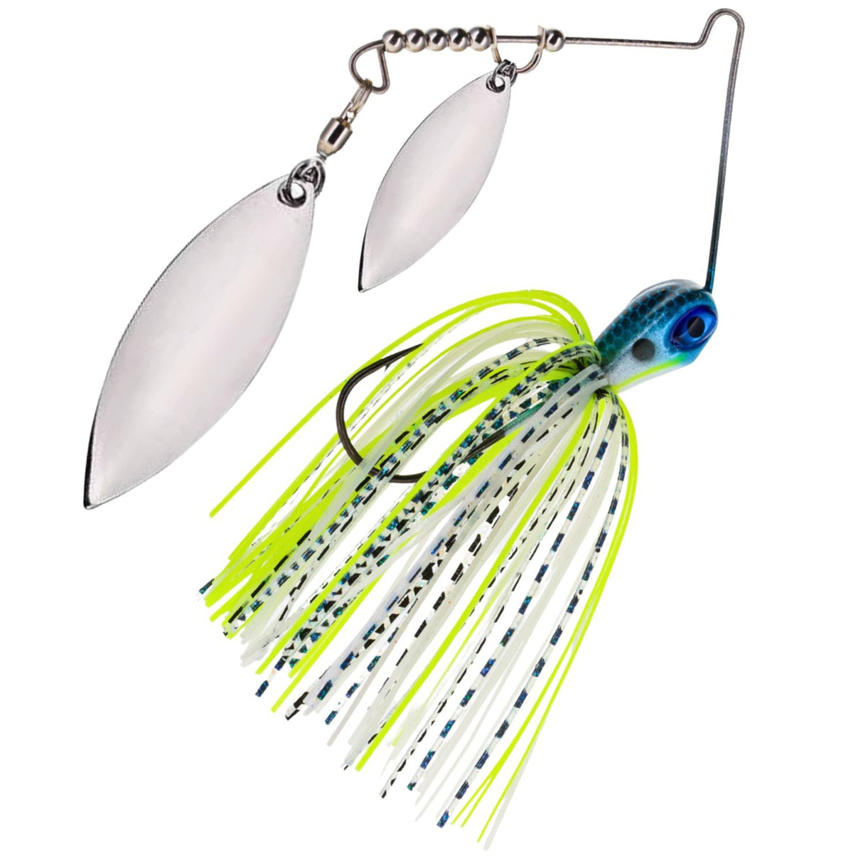 Reaction Tackle Tungsten Spinnerbait Jigs – 2-Pack, Double Willow Blade - New