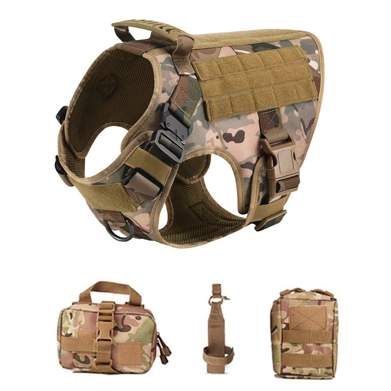 Tactical Military Dog Harness and Leash Set-10