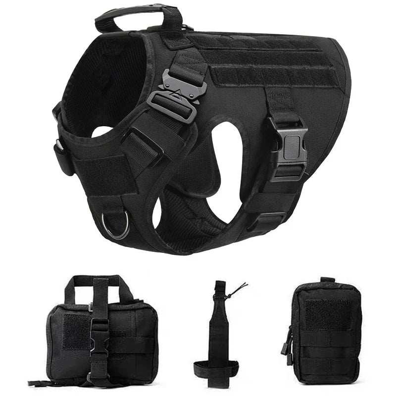 Tactical Military Dog Harness and Leash Set-6