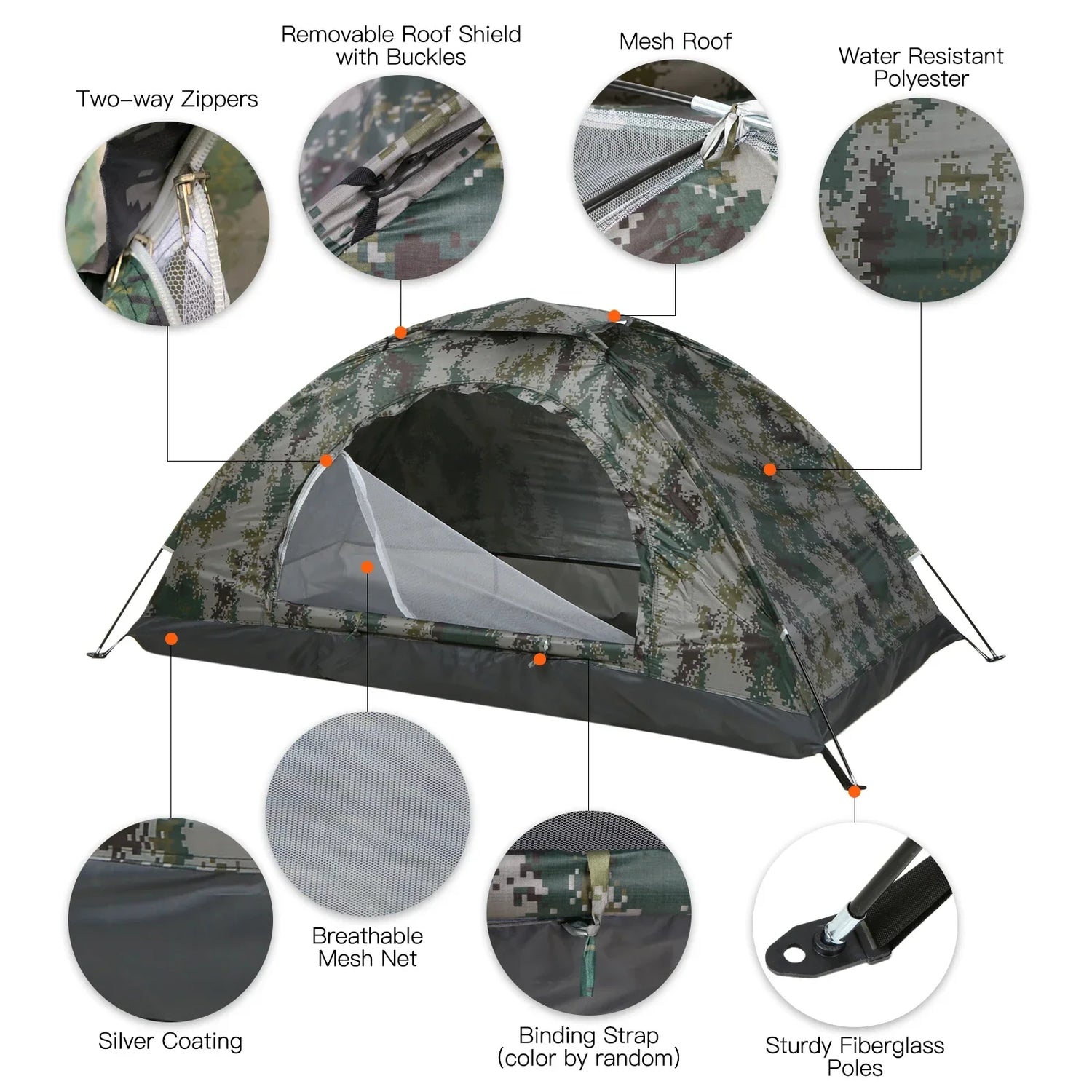 Ultralight Camping Tent UPF 30+ Portable-1