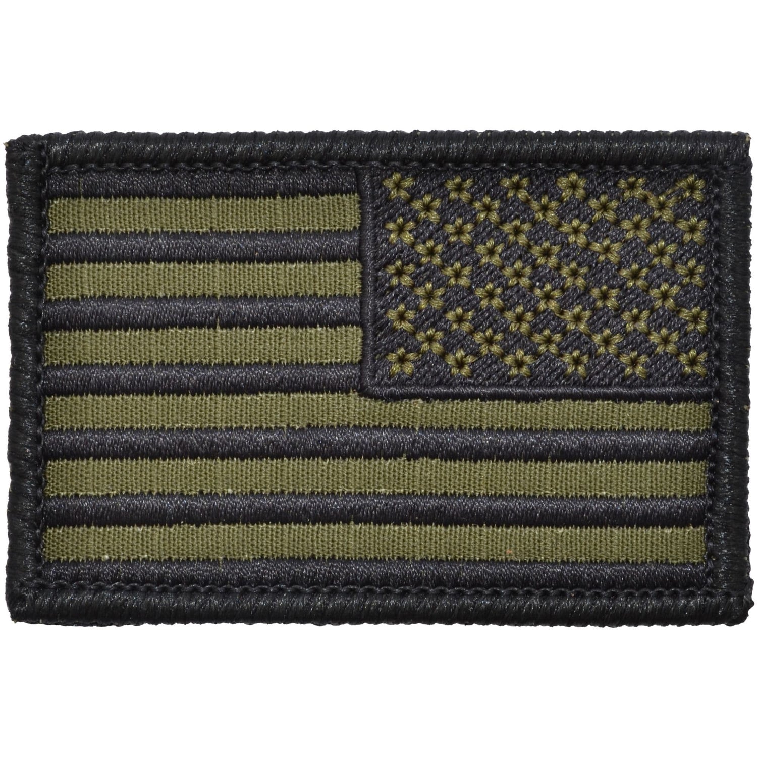 US Flag - 2x3 Patch - Olive Drab w/ Black