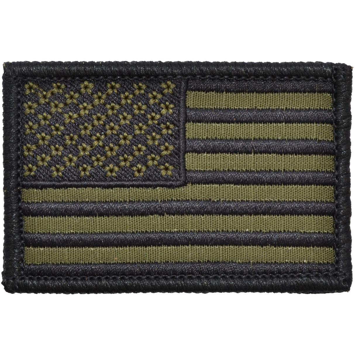 US Flag - 2x3 Patch - Olive Drab w/ Black