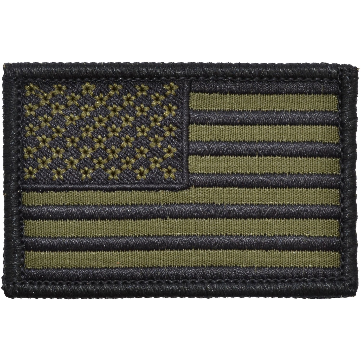 US Flag - 2x3 Patch - Olive Drab w/ Black
