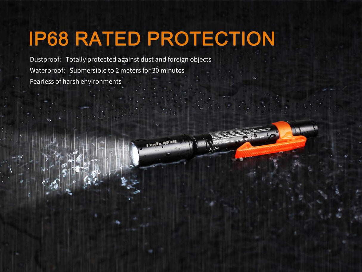 Fenix WF05E Intrinsically Safe Flashlight For Hazardous Environments Workers Three Output Modes 10 30 85 Lumens