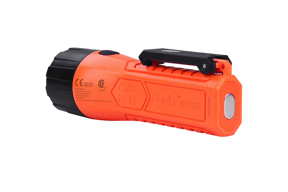 Fenix WF11E Intrinsically Safe Flashlight For Hazardous Areas Zone 0 1 2 Dust Gas 200 Lumens For Industrial Technicians