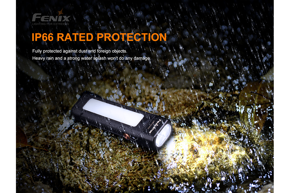 Fenix WT16R Rechargeable Work Light With 300 Lumen Output Magnetic Back And Side Light For Technicians