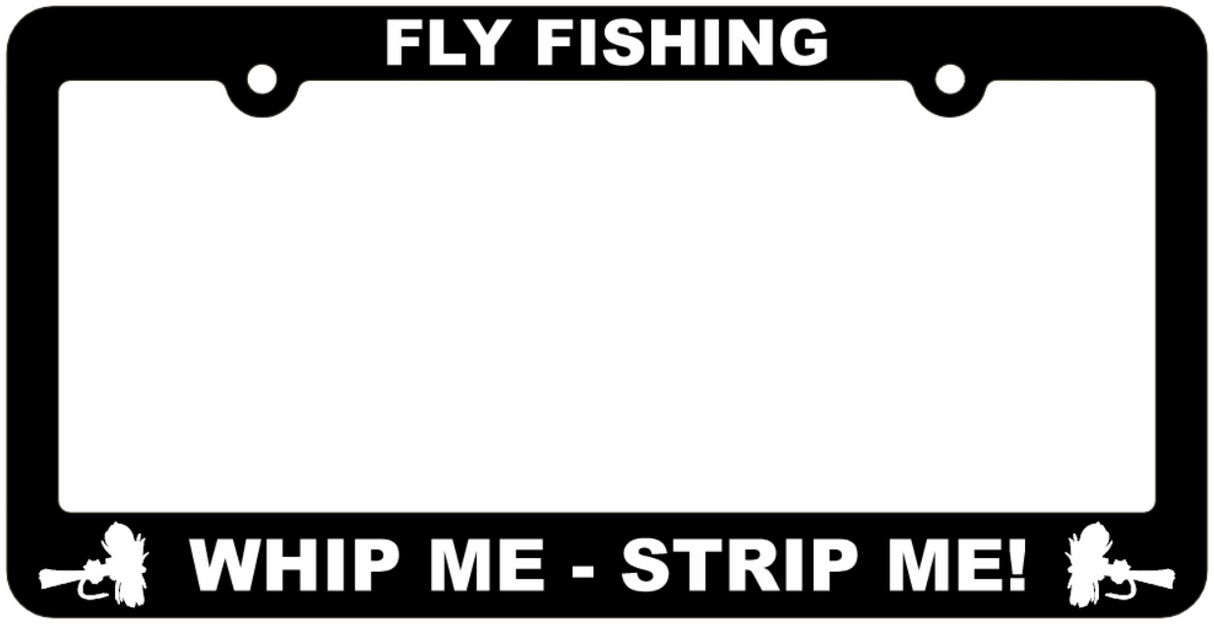 Fishing License Plate Frames w/ Graphics