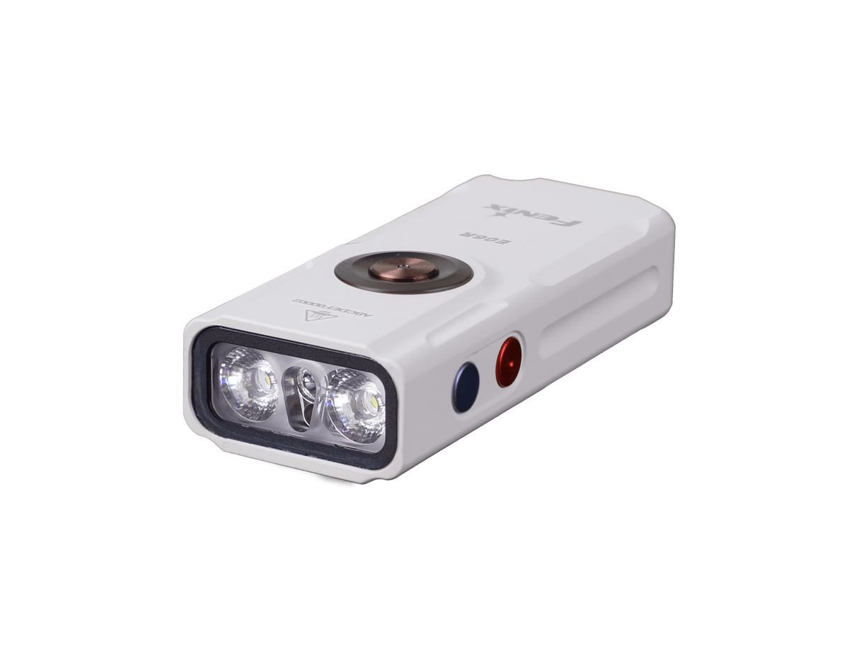 Fenix E06R Keychain Light With Powerful 700 Lumen Output White UV Red Laser Pointer For Everyday Carry Enthusiasts