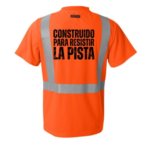 The Crew Hangar HiVis Microfiber Work Shirt Built To Resist The Track Edition For Construction Pros