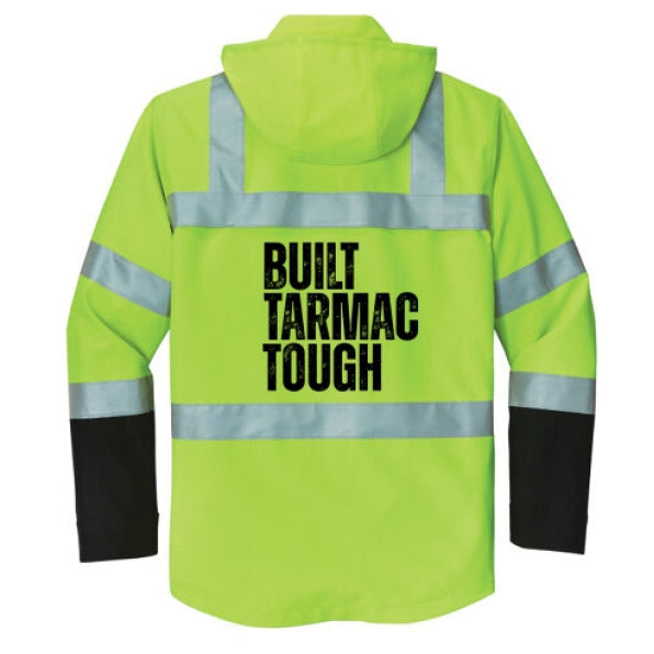 High-Vis 3-In-1 Rain Jacket For Ramp Crews By The Crew Hangar Waterproof And 360 Degree Reflectivity