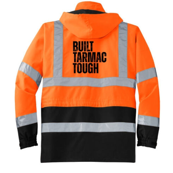 Rain Parka CornerStone Built Tarmac Tough For Tactical Crews ANSI Class 3 Waterproof Seam Sealed