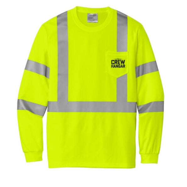 CornerStone Reflective Mesh Long Sleeve Shirt Built for Track Crews ANSI Class 3 With 2in Reflective Tape