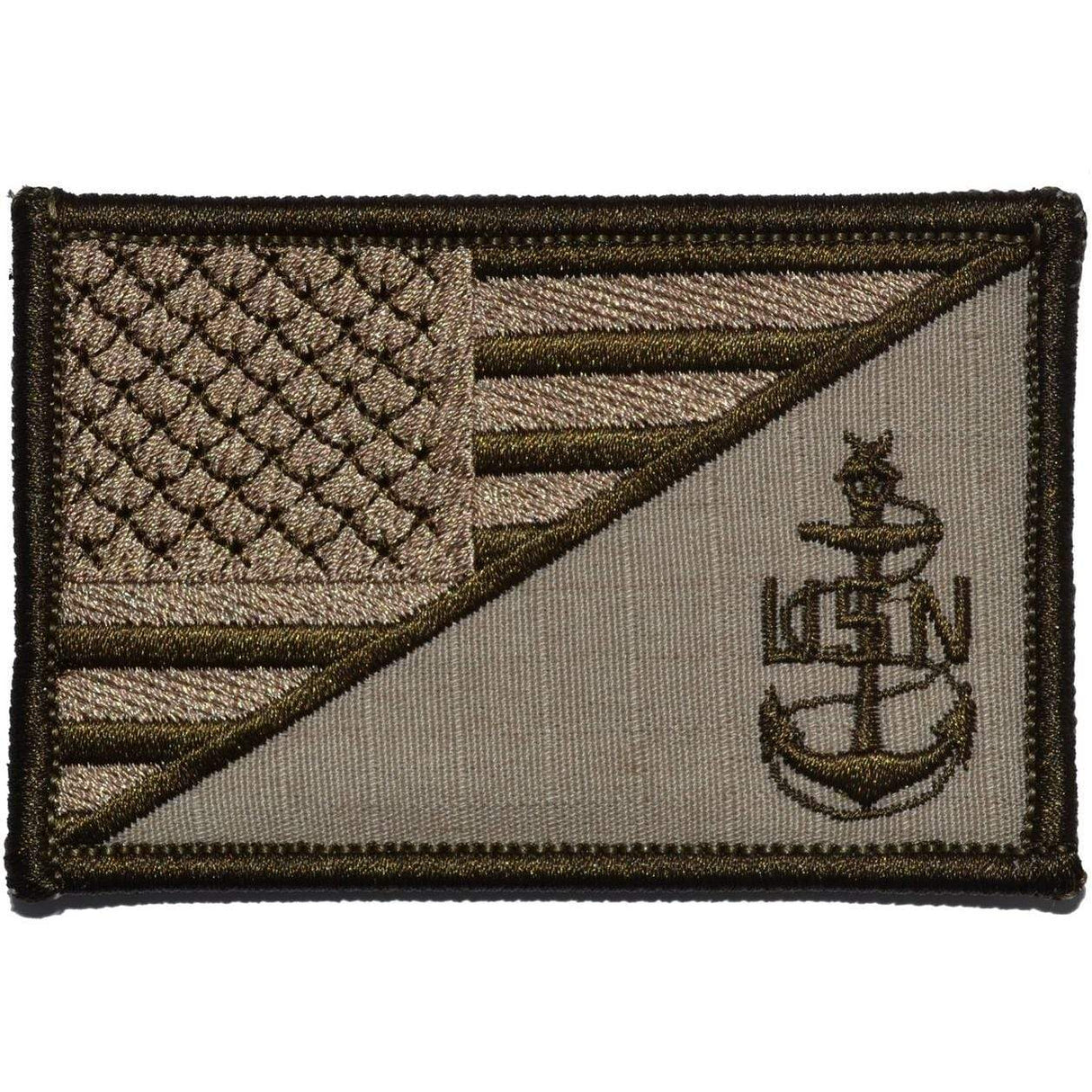 Navy SCPO Senior Chief Petty Officer USA Flag - 2.25x3.5 Patch