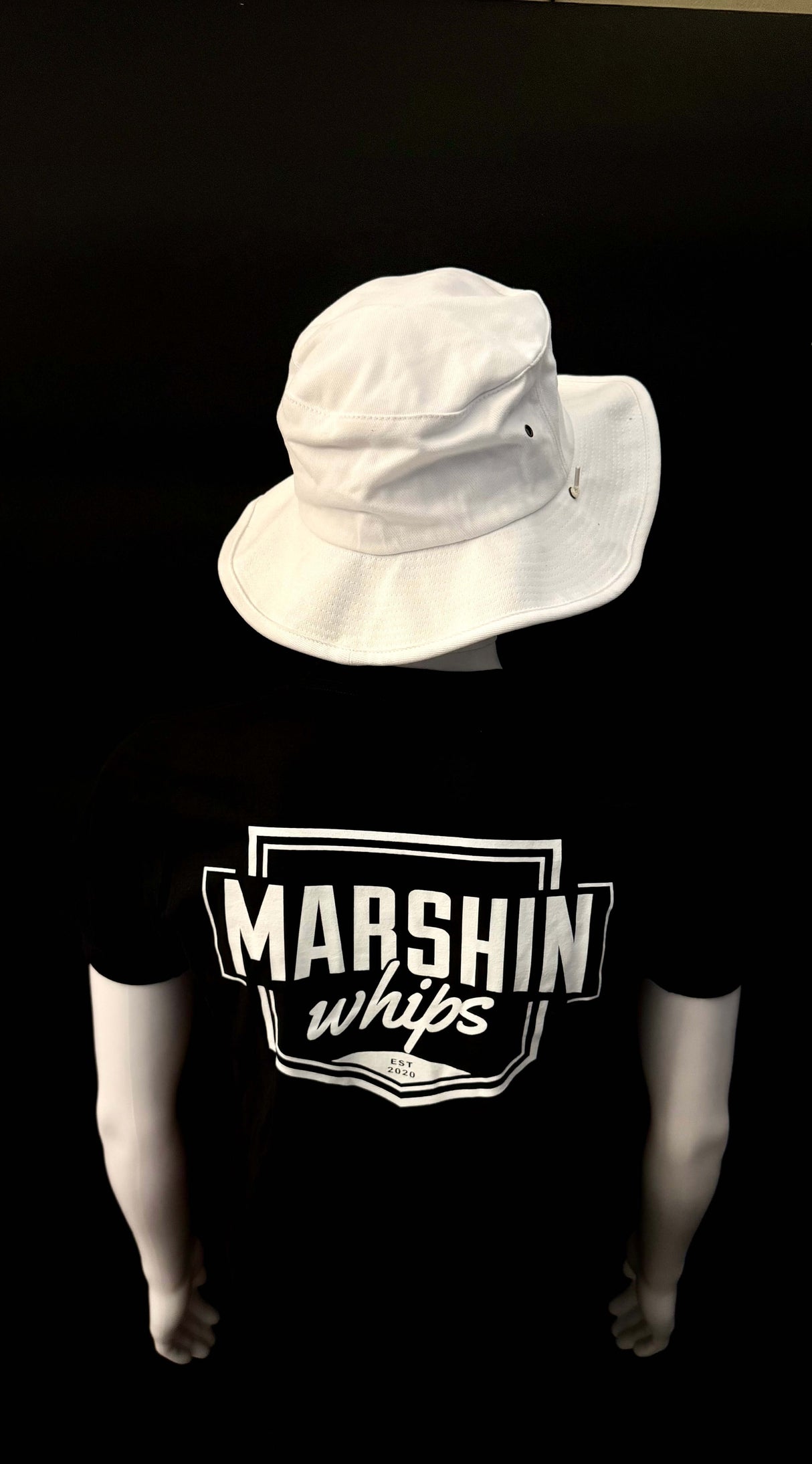 Marshin Whips White Bucket Hat